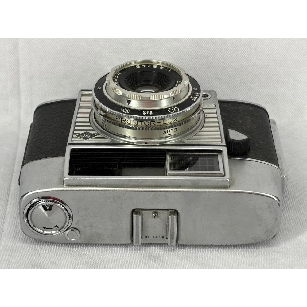 Agfa Optima I 35mm Film Camera Color-Agnar 1:2.8/45mm Lens Vintage Silver Black